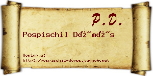 Pospischil Dömös névjegykártya